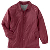 Harriton Men's Maroon Nylon Staff Jacket