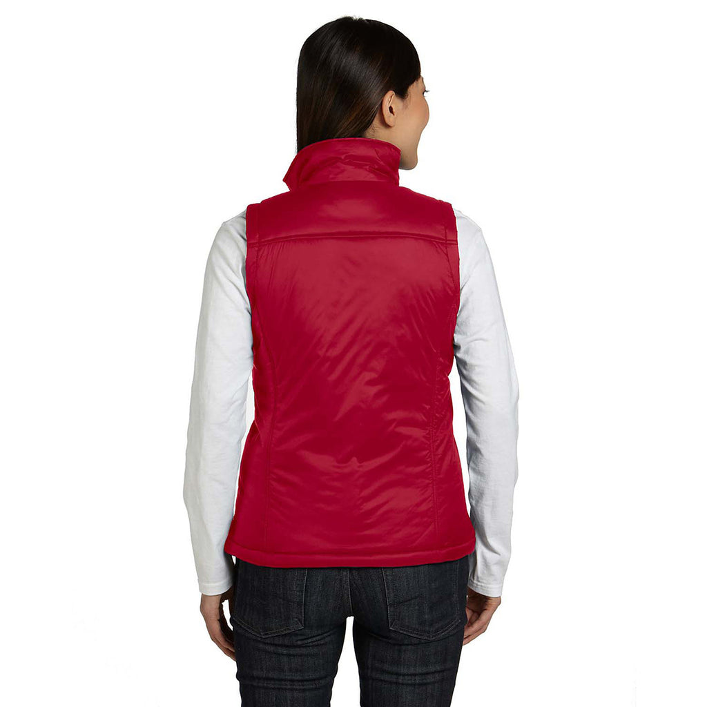 Harriton Women's Red Essential Polyfill Vest