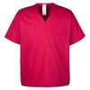 Harriton Men's Red Restore 4.9 oz. Scrub Top