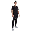 TiScrubs Men's Real Black Stretch 9-Pocket Tall Scrub Pants