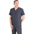 TiScrubs Men's Charcoal Grey Stretch Double-Pocket Scrub Top