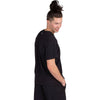 TiScrubs Men's Real Black Stretch Double-Pocket Scrub Top