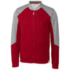 Cutter & Buck Men's Cardinal Red Pop Fly Full Zip