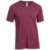 Expert Men's Maroon American Moca V-Neck Short Sleeve Tee