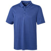 Cutter & Buck Men's Tour Blue Heather Cascade Melange Stripe Polo