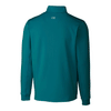 Cutter & Buck Men's Teal Blue DryTec Traverse Half-Zip