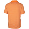 Cutter & Buck Men's Orange Burst Forge Polo Tonal Stripe