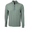 Cutter & Buck Men's Hunter Heather Adapt Eco Knit Heather Quarter Zip