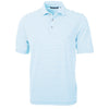 Cutter & Buck Men's Atlas Virtue Eco Pique Stripped Recycled Polo