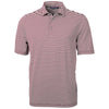 Cutter & Buck Men's Bordeaux Virtue Eco Pique Stripped Recycled Polo