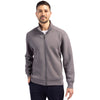 Cutter & Buck Men's Elemental Grey Roam Eco Recycled Full Zip Jacket