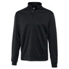 Cutter & Buck Men's Solid Black DryTec Edge Quarter Zip