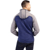 Cutter & Buck Men's Tour Blue Heather/Polished Heather Mainsail Full Zip Hooded Jacket