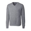 Cutter & Buck Men's Mid Grey Heather Douglas V-Neck