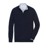 Peter Millar Men's Navy Cashmere Quarter Zip