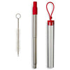 Primeline Red Festival Telescropic Drinking Straw Kit