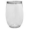 Jetline Clear 16 oz. Stemless Wine Glass