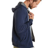 Marine Layer Men's True Navy/Asphalt Signature Lined Zip Hoodie