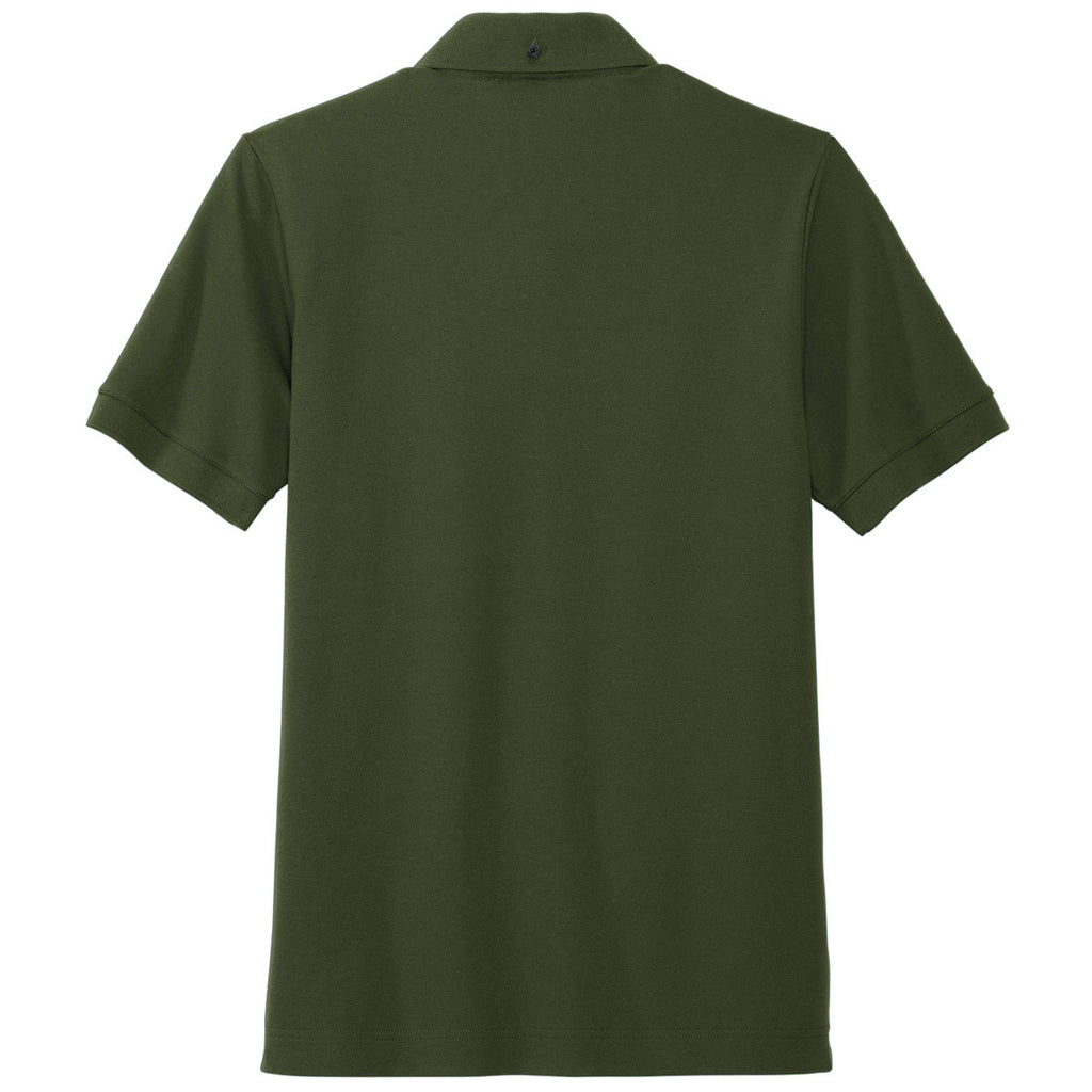 Mercer+Mettle Men's Townsend Green Stretch Heavyweight Pique Polo