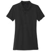 Mercer+Mettle Women's Deep Black Stretch Heavyweight Pique Polo