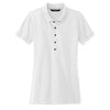 Mercer+Mettle Women's White Stretch Heavyweight Pique Polo