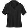 Mercer+Mettle Women's Deep Black Stretch Jersey Polo