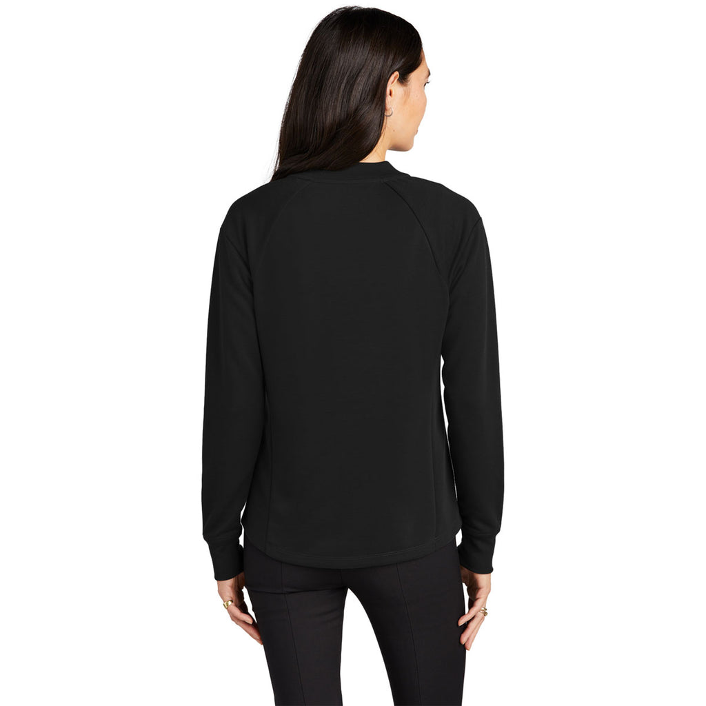 Mercer+Mettle Women's Deep Black Double-Knit Bomber