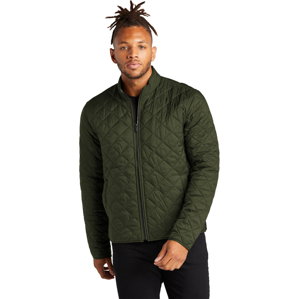 Mercer + Mettle Men's Townsend Green Quilted Full Zip Jacket