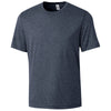 Clique Men's Navy Heather Charge Active Short Sleeve Tee