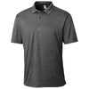 Clique Men's Black Heather Charge Active Polo