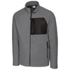 Clique Men's Grey Summit Microfleece Hybrid Full Zip