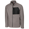 Clique Men's Silver Summit Microfleece Hybrid Full Zip