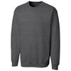 Clique Unisex Dark Heather Basics Fleece Crew