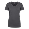 Next Level Women's Dark Grey Ideal V-Neck Tee