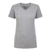 Next Level Women's Heather Grey Ideal V-Neck Tee