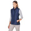 Nautica Women's Nautical Navy/Nautical Navy Heather Harbor Puffer Vest