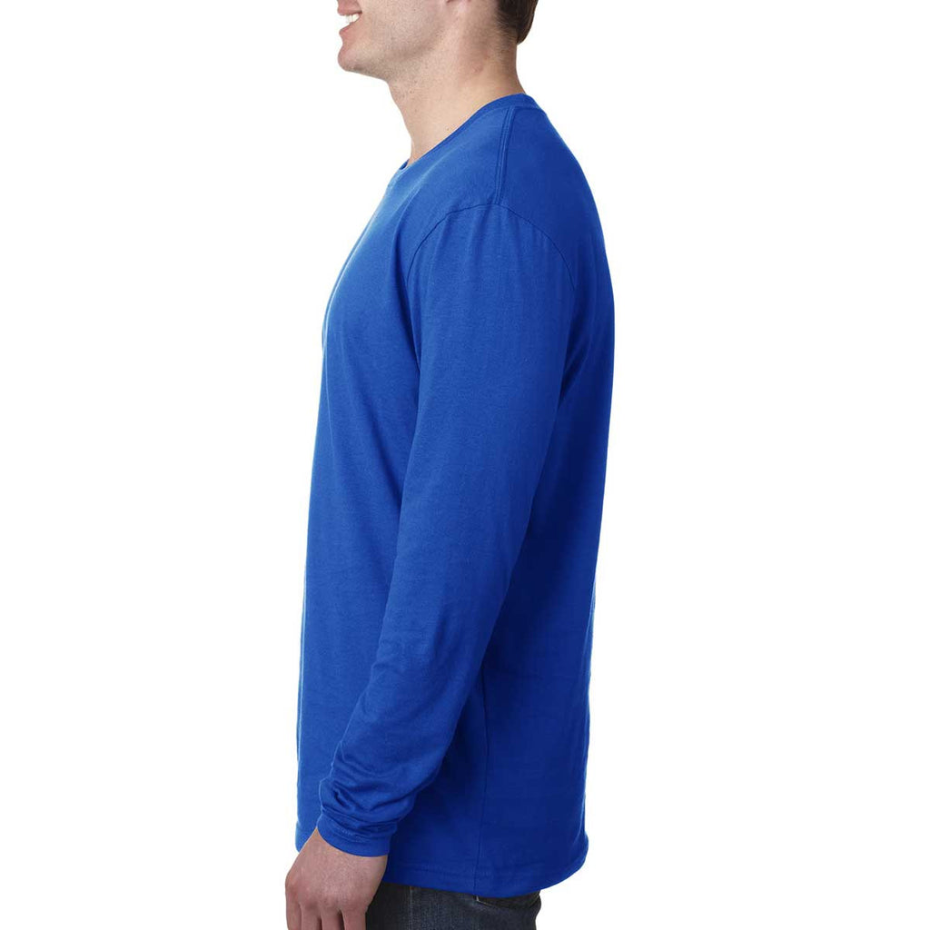 Next Level Men's Royal Premium Fitted Long-Sleeve Crew Tee