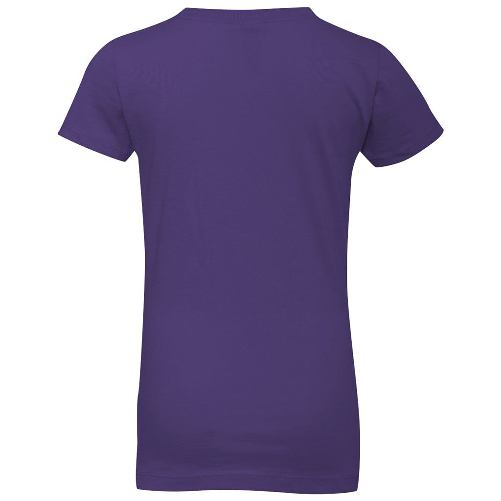 Next Level Girl's Purple Rush Princess Tee