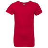 Next Level Girl's Red Princess Tee