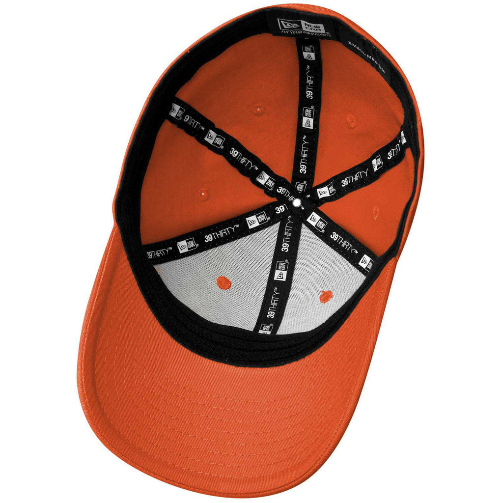 New Era 39THIRTY Orange Structured Stretch Cotton Cap