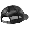 New Era Heather Graphite/Black Snapback Low Profile Trucker Cap