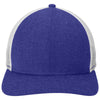 New Era Heather Royal/White Snapback Low Profile Trucker Cap