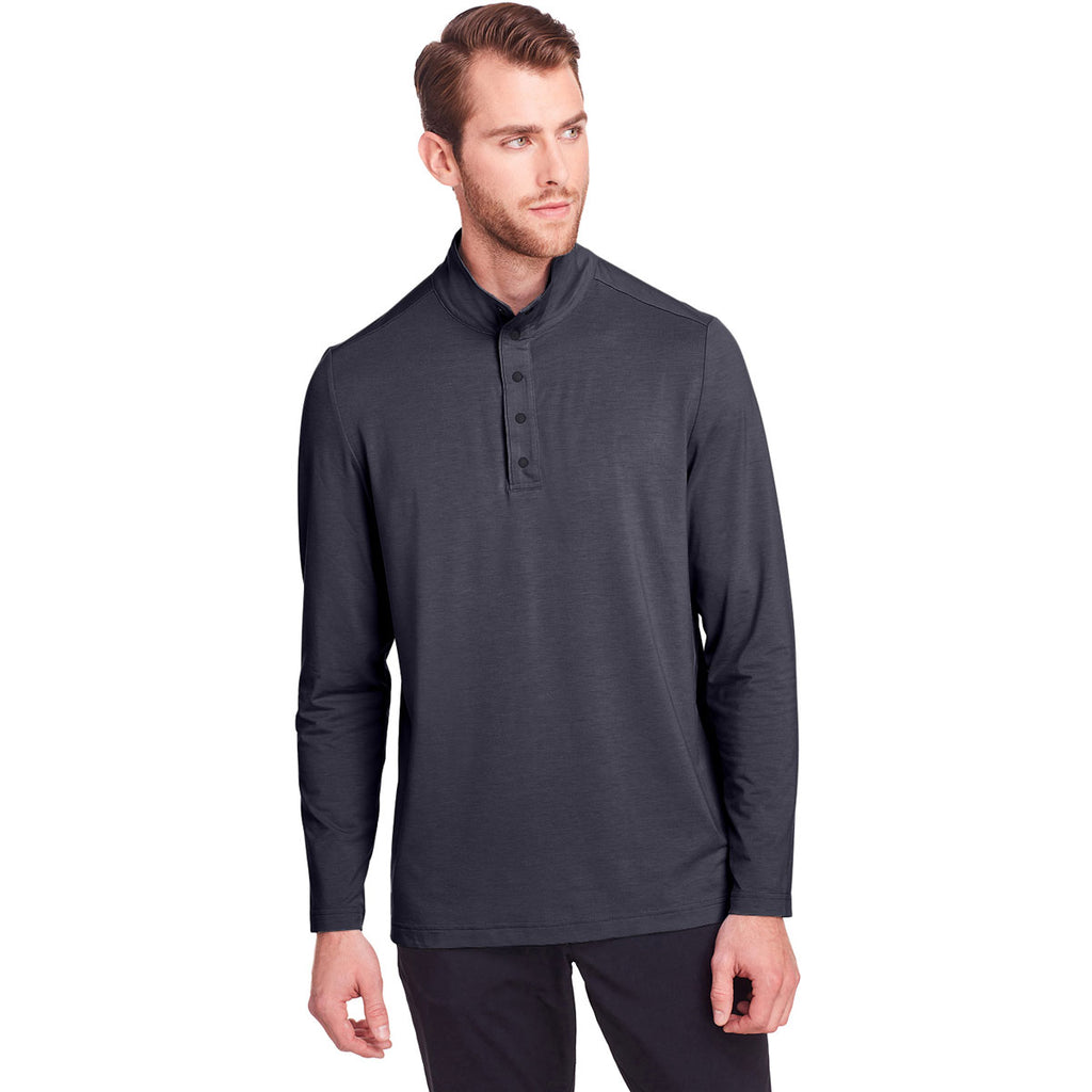 North End Men's Carbon Jaq Snap-Up Stretch Performance Pullover