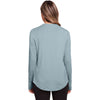 North End Women's Opal Blue Jaq Snap-Up Stretch Performance Pullover