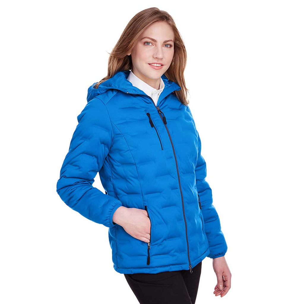 North End Women's Olympic Blue/Carbon Loft Puffer Jacket