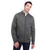 North End Men's Carbon Heather/Black Flux 2.0 Full-Zip Jacket