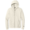 New Era Men's Soft Beige Heritage Fleece Full-Zip Hoodie