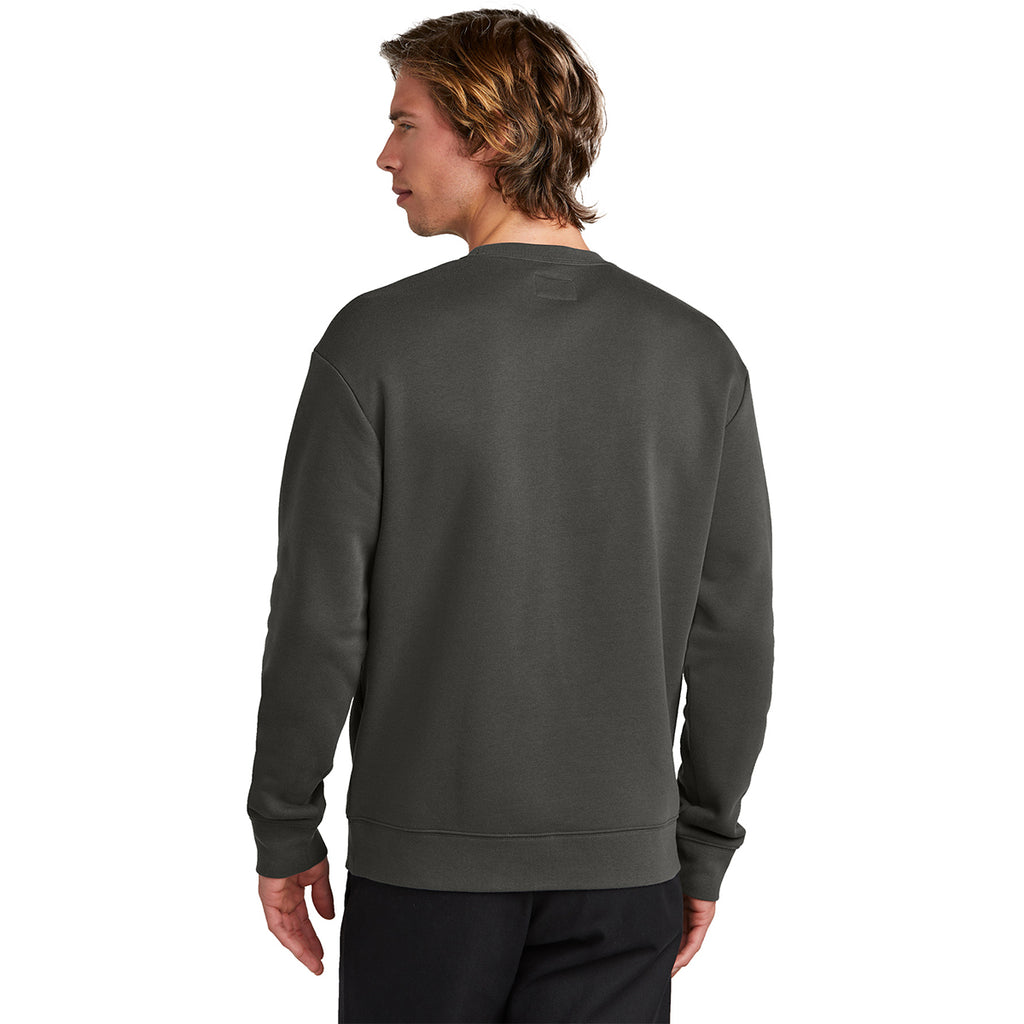 New Era Men's Graphite Heritage Fleece Pocket Crew