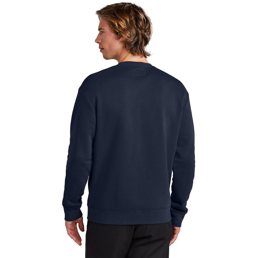 New Era Men's True Navy Heritage Fleece Pocket Crew