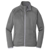 The North Face Women's Medium Grey Heather Canyon Flats Stretch Fleece Jacket